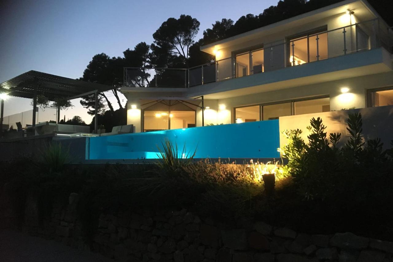 Villa Lagon Bleu Superb modern villa with 360 view on the hills Vallauris Extérieur photo